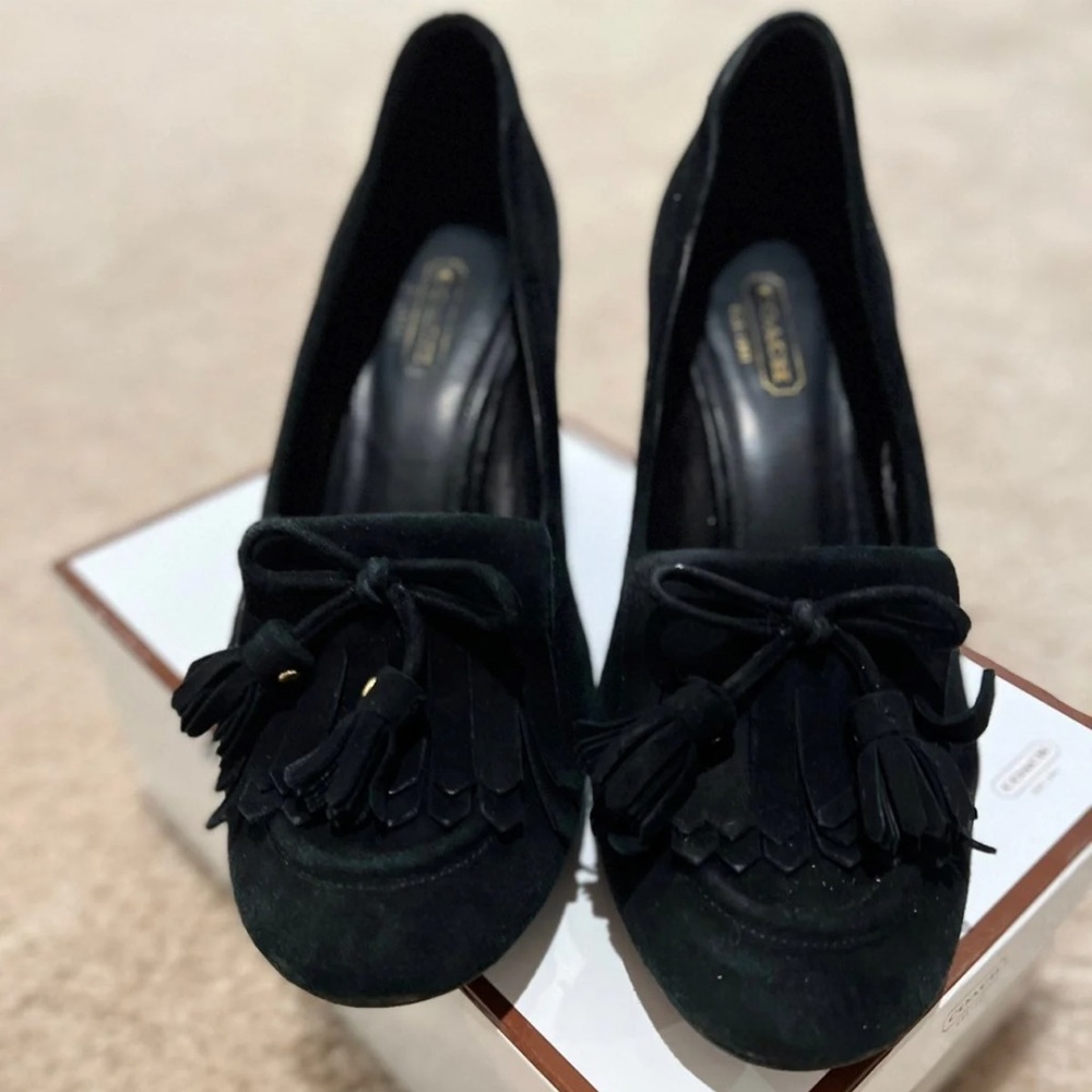 Coach (Authentic ) suede shoes